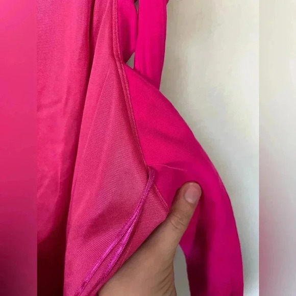 JayGodfrey Fuchsia Ruffle Fit & Flare Mini Dress Women’s Size 10 - Picture 12 of 16